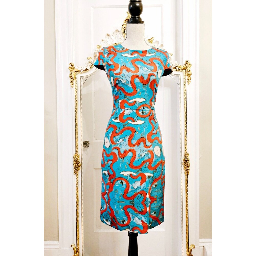 Mary Katrantzou Silk Print Dress, size UK 8, US 4, NWT